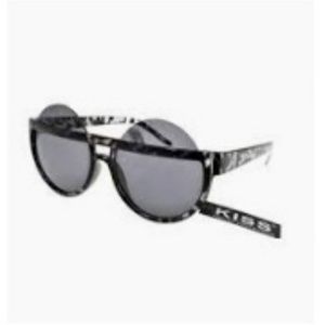 KISS BLACK GREY TORTOISE ROUND SUNGLASSES NEW